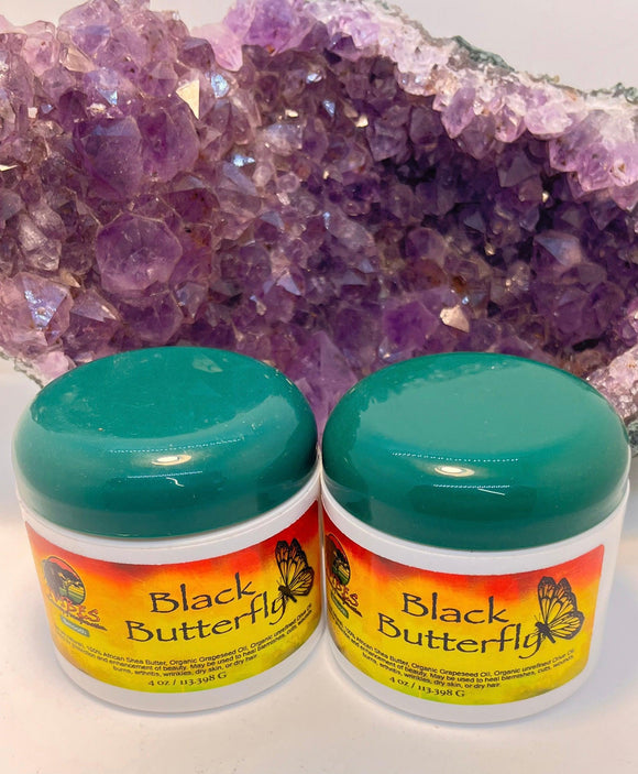 Black Butterfly or Almond Unrefined Shea Butter - Infinite Treasures, LLC