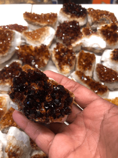 Brazilian Citrine Geode Rough Crystal Mineral Specimen - Infinite Treasures, LLC