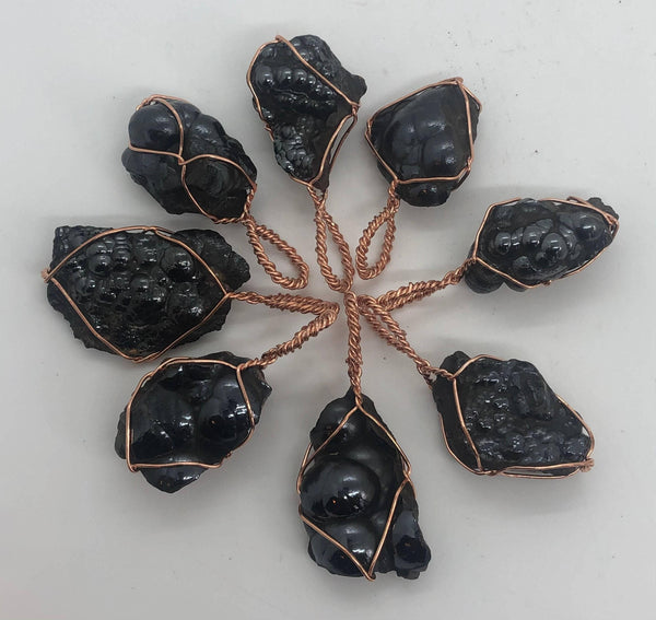 Natural Rough Hematite Crystal Copper Pendant Necklace by Infinite Treasures,LLC - Infinite Treasures, LLC