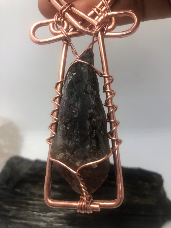 Auralite 23 Copper Ankh Wearable Pendant Necklace - Infinite Treasures, LLC