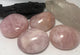 Large 3 Inch Rose Quartz Therapy Reiki Palm Stone - Infinite Treasures, LLC