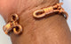 Indonesian Tektite (Indochinite) Wirewrapped Copper Bracelet - Infinite Treasures, LLC