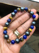 Pyrite “Fools Gold” , Tigers Eye, Lapis Lazuli Stretchy Bracelet - Infinite Treasures, LLC