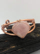 Rose Quartz Copper Bangle Bracelet - Infinite Treasures, LLC