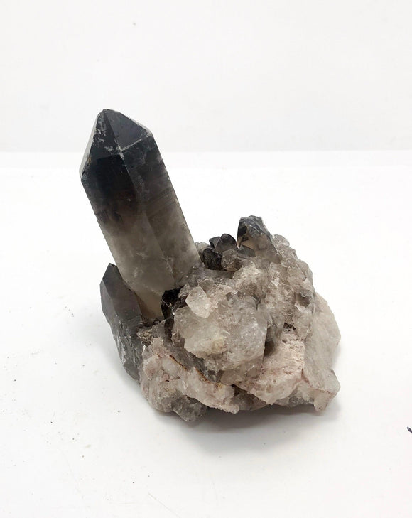 4.5" 1lb Smoky Quartz Cluster Natural Druzy Mineral - Infinite Treasures, LLC